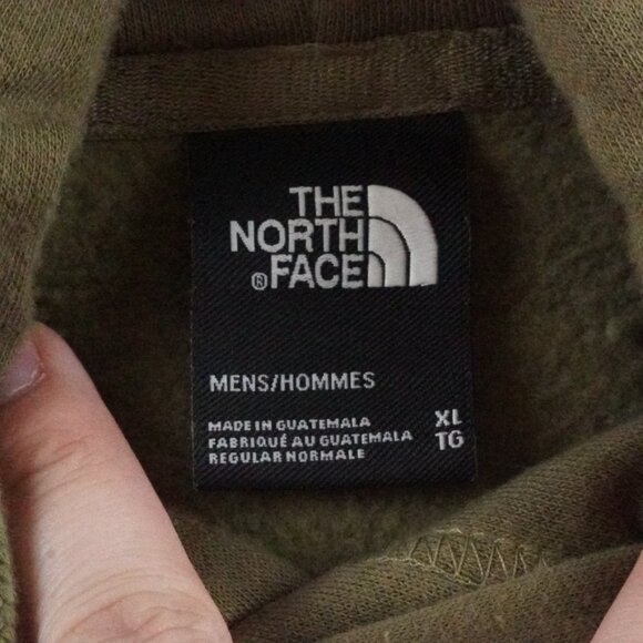 The North Face Hoodie Mens Extra Large Green Pull Over Graphic Print - Picture 5 of 10